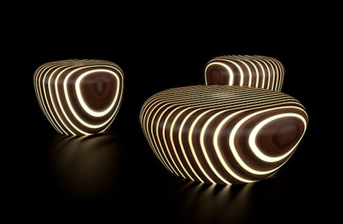 At Milan Design Week 2010 :  Bright Woods Chairs And Tables