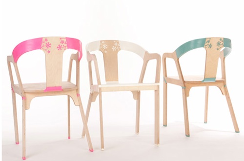 At Salone Internazionale Del Mobile : Elastic Wood Chairs By Gilli Kuchik