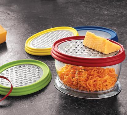 Inexpensive Cheese Graters and Storage Tupperware for $15