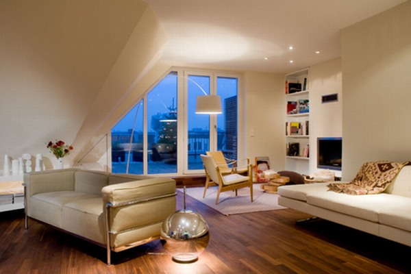 Rooftop Apartment With an Elegant Contemporary Design