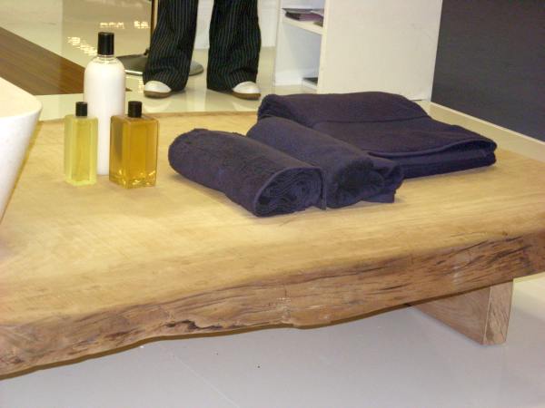 Original Wooden Bathroom Board, Milan 2010