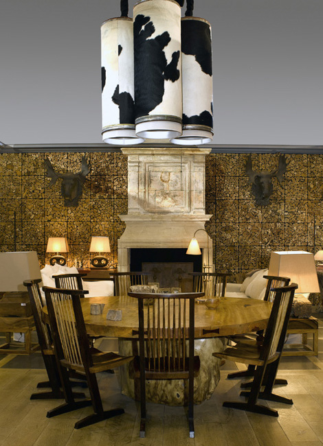 Cowhide Lamp Shades - Cow Skin Lamps by SDA Decoration