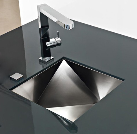 Innovative Sinks by Franke - new Polyedra 3d artistic sink design