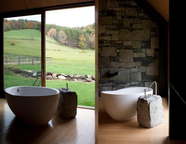 Woodstock Farm, a Peaceful Shingle and Stone House in Vermont