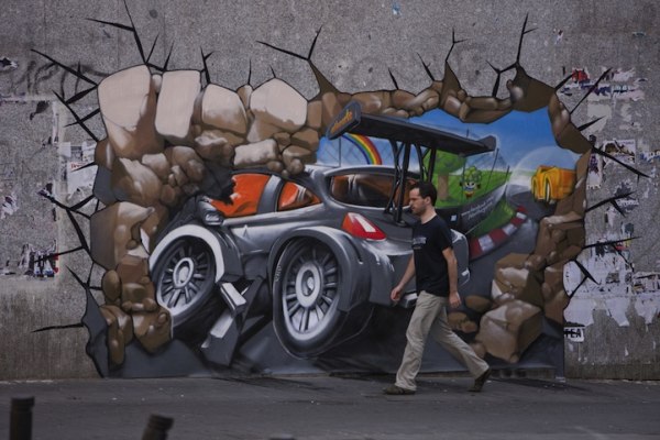 Get in the Game! Beautiful 3D Promotional Street Art