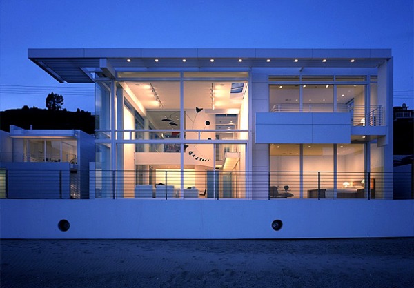 Beautiful White Beach Home in California
