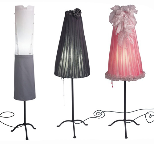 Funky Floor Lamps by Angelika Morlein inspired by Grand Hotel frequenters
