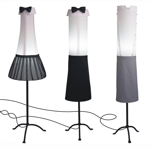 Funky Floor Lamps by Angelika Morlein inspired by Grand Hotel frequenters