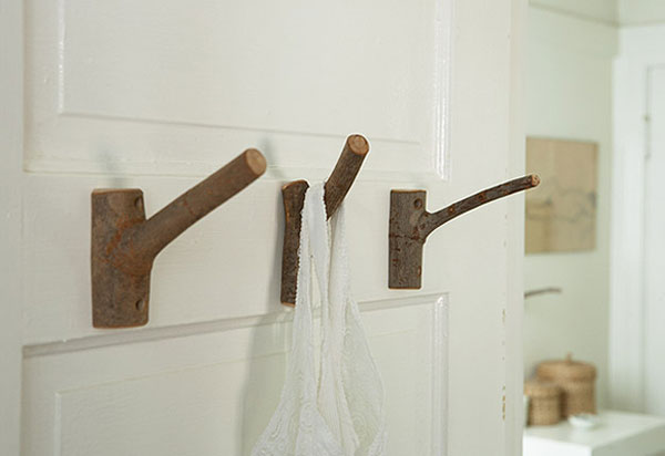 Original Decorating Wooden Hooks For Rustic Interiors