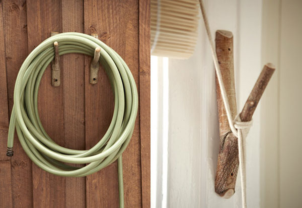 Original Decorating Wooden Hooks For Rustic Interiors