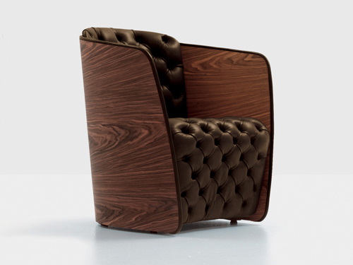 Capitone Chair by Nube - Sir armchair by Carlo Colombo